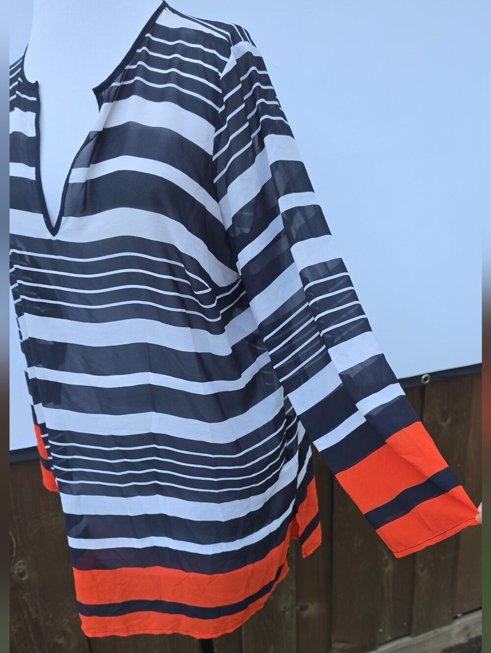 Michael Kors Striped Tunic Cover-Up - Picture 5 of 10